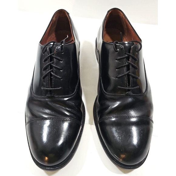 Bostonian Classics~ Men\'s Size 9.5W~ Black Leather Oxford Shoes. main image 14